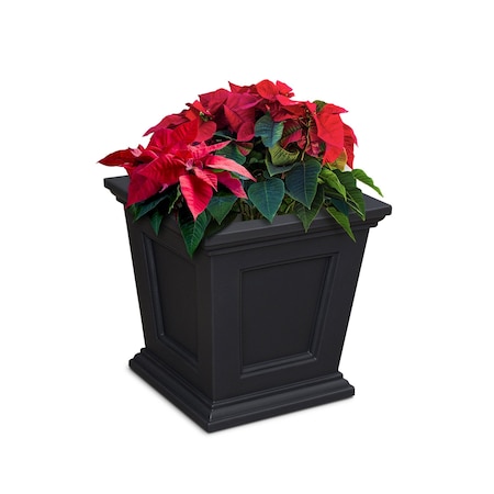 Mayne Fairfield 16x16 Square Planter - Black 5887-B